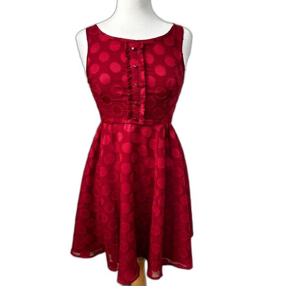 Disney by Lauren Conrad Cherry Red Minnie Mouse Mini Dress - Women 2 - Picture 1 of 7